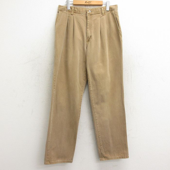 古着通販 W33☆古着 ラングラー チノ パンツ チノパン メンズ 90年代