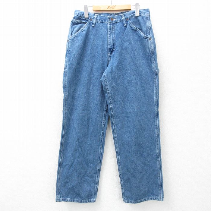 古着通販 W32☆古着 ペインター パンツ メンズ コットン 紺 デニム