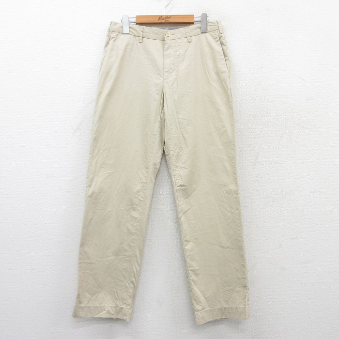 90s古着 ポロラルフローレン メンズパンツ リネン100% ベージュ W31 古着通販 W31☆古着 ラルフローレン ブランド パンツ メンズ 90