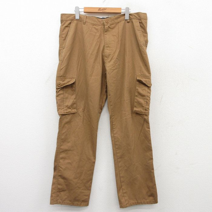 W38★古着 ボーイスカウト カーゴ パンツ メンズ ダック地 緑 グリーン 24aug07 中古 ボトムス ロング W38⁄古着 ボーイスカウト カーゴ パンツ メンズ 80s タロン 緑