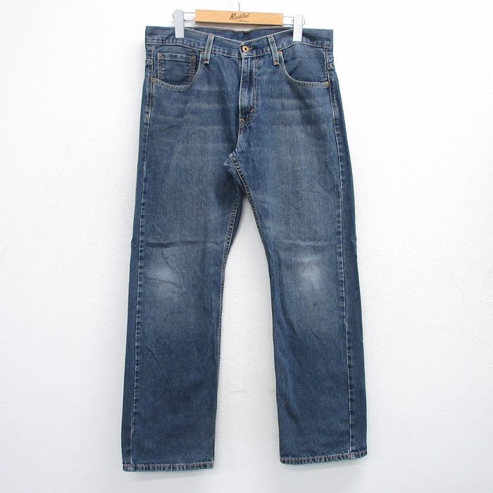 USA Levi 濃紺 ヒゲ リーバイス 569 W34 L30 古着通販 W33☆古着 リーバイス Levis 569 ジーンズ メンズ ヒゲ