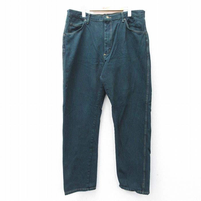 90s USA製 深緑色 ラングラー デニムパンツ カラーデニム vintage Wrangler - 90s Vintage Wrangler USA製 デニム パンツ 32の通販