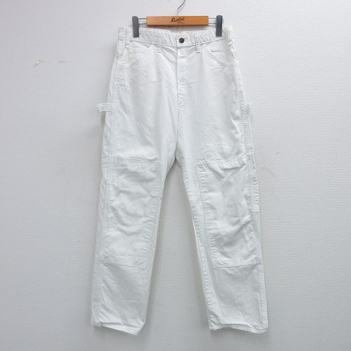 USA古着 ディッキーズ ダブルニー ペインターパンツ 白 vintage 古着通販 W29☆古着 ディッキーズ ペインター パンツ メンズ