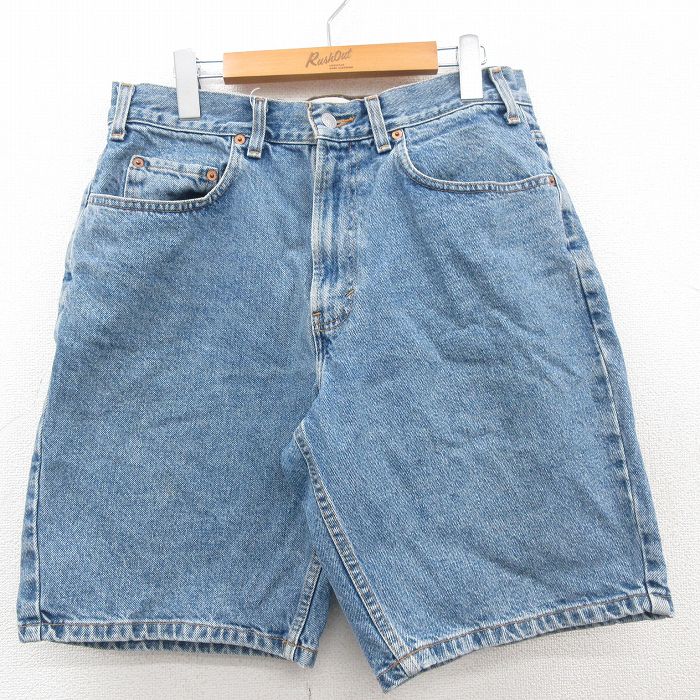 古着通販 W31☆古着 ギャップ GAP ショート パンツ ショーツ メンズ 00年代 00s コットン 紺 デニム
