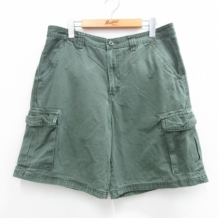 W34☆古着 FADED GLORY ショート カーゴ パンツ ショーツ メンズ