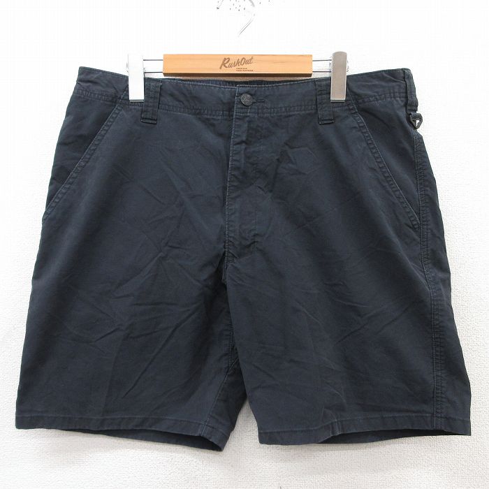 00s Wrangler ブラック カーゴ バギーパンツ ショーツ 極太 W36 古着通販 W36☆古着 ラングラー ショート パンツ ショーツ メンズ 黒