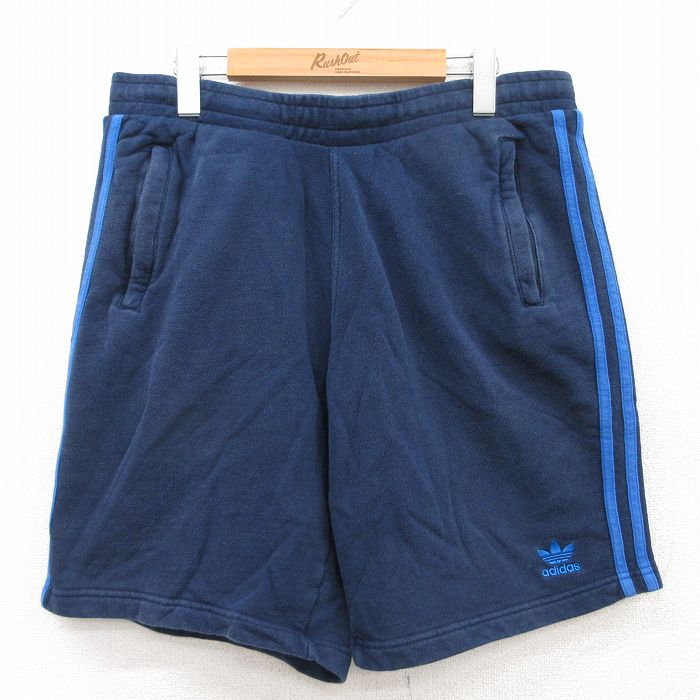 80s-90s adidas ショートパンツ　ネイビー 90年代 90s アディダス スポーツ ショートパンツ 紺 ネイビー