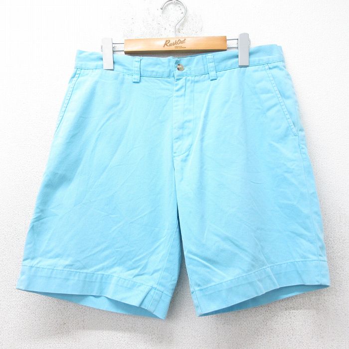 W33★古着 ショート パンツ ショーツ メンズ コットン ベージュ カーキ 24jul12 中古 ボトムス 短パン ショーパン ハーフ 中古古着 サウスポール ハーフパンツ ショーツ メンズ