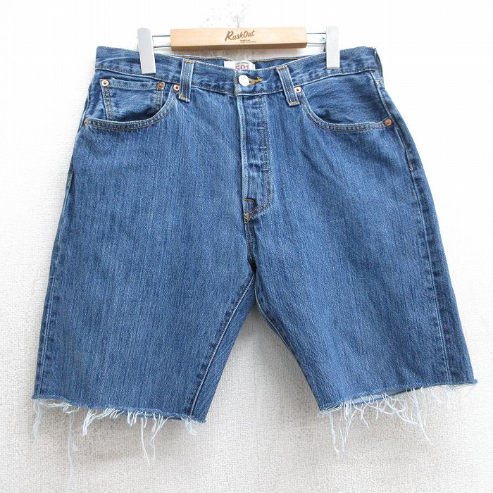濃紺 美品 W34 リーバイス501 デニム パンツ 04501-0101 古着通販 W34☆古着 リーバイス Levis 501 ショート パンツ