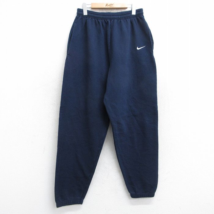 90s NIKE スウェットパンツ　Mサイズ NIKE - 90s NIKE ナイキ スウェットパンツ 刺繍ロゴ ホワイト M