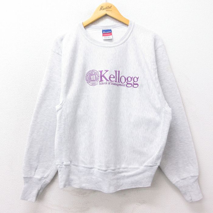 古着通販 L☆古着 長袖 チャンピオン Champion リバースウィーブ