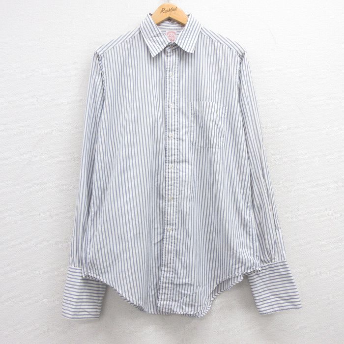 古着通販 XL☆古着 ブルックスブラザーズ 長袖 ブランド シャツ