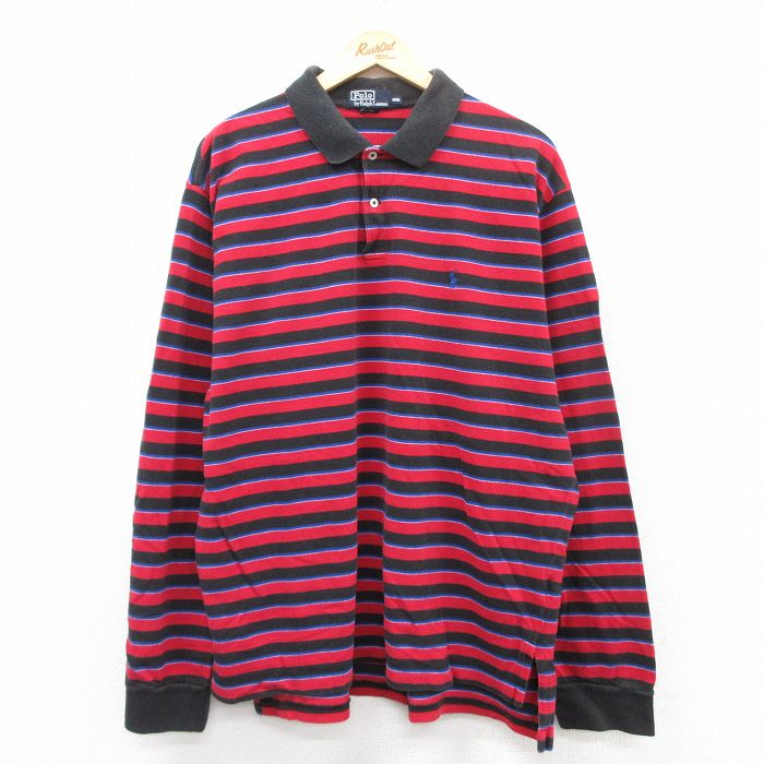 美品 90s ポロ ラルフローレン 長袖シャツ インディゴ 完全無地