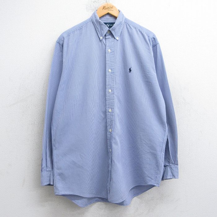 古着通販 XL☆古着 ラルフローレン 長袖 ブランド シャツ メンズ