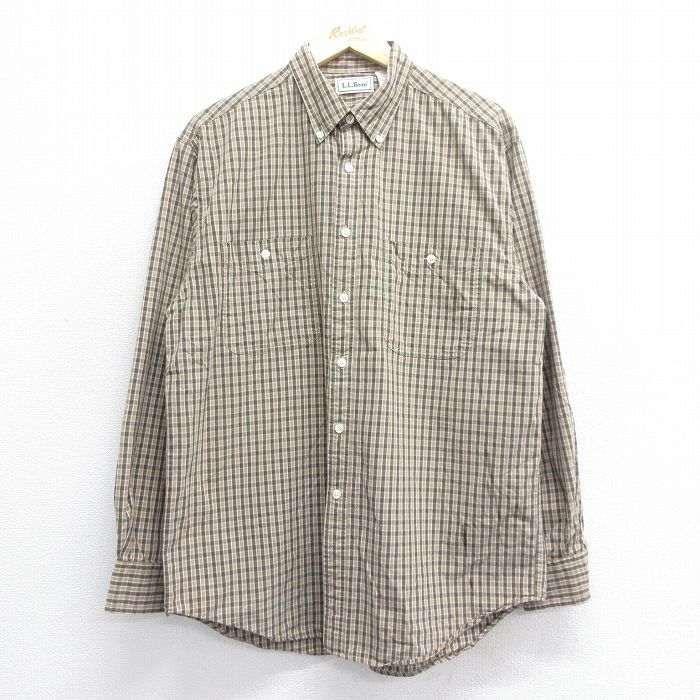 L.L.Bean - 90s エルエルビーン オックスフォード 長袖 ボタン