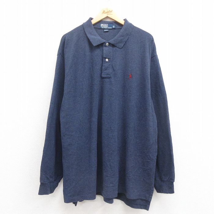 古着通販 XL☆古着 ラルフローレン 長袖 ブランド ポロ シャツ
