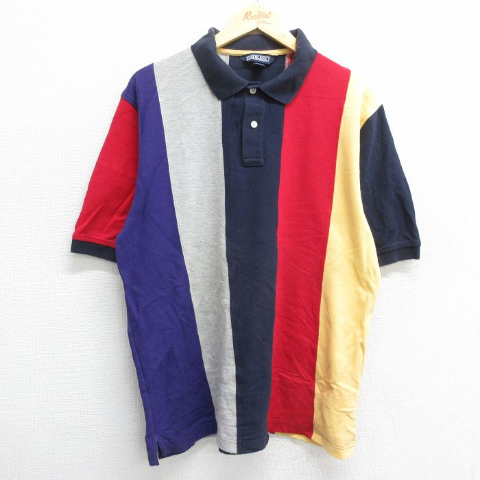 90s landsend ランズエンド　ポロ　スウェットポロシャツ　鹿子 90s landsend ランズエンド ポロ スウェットポロシャツ 鹿子