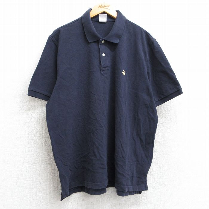 古着通販 XL☆古着 ブルックスブラザーズ 半袖 ブランド ポロ