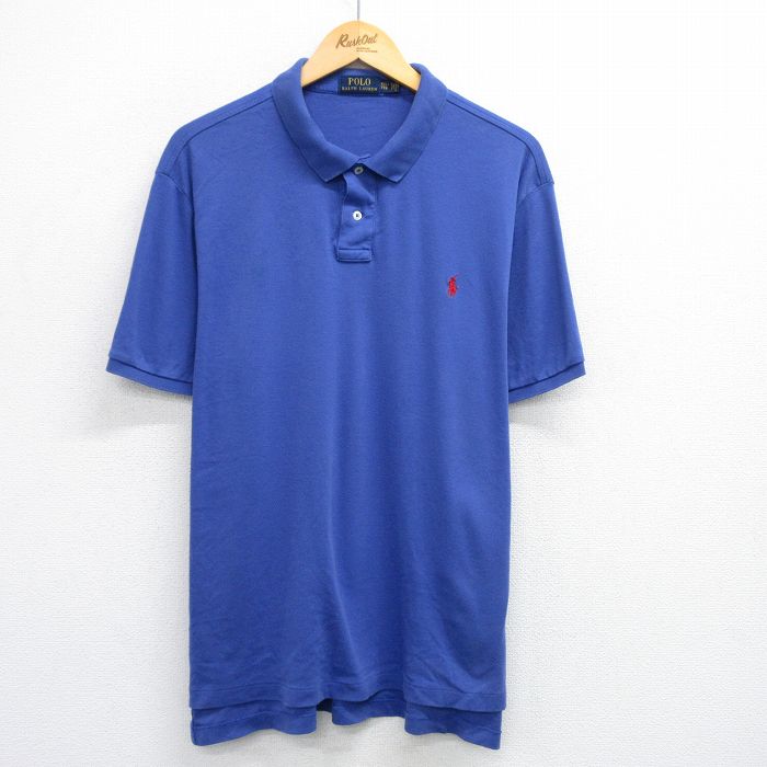 美品　ポロラルフローレン　ポロシャツ　XL　肩ナンバー　ロゴ　古着 美品 ポロラルフローレン ポロシャツ XL 肩ナンバー ロゴ 古着