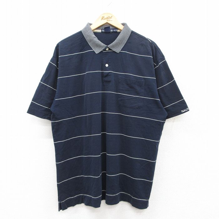 古着通販 XL☆古着 ノーティカ 半袖 ブランド ポロ シャツ