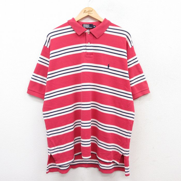 古着 90s USA製 POLO SPORT Ralph Lauren ワンポイント 刺しゅう