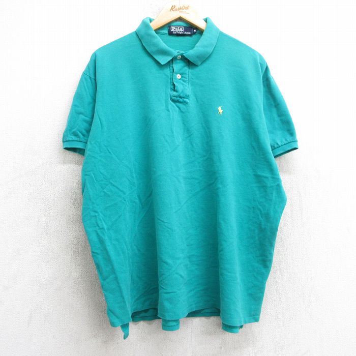 ポロバイ ラルフローレン タツノオトシゴ 半袖 ポロシャツ XL 90s 鹿の子 1ab7899ef43674f13d8a0b8dcce776