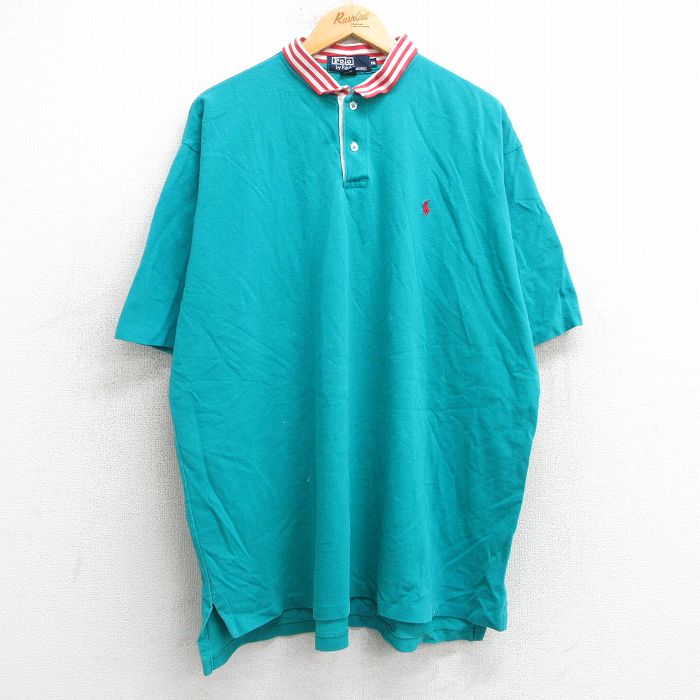 古着通販 XL☆古着 ラルフローレン 半袖 ブランド ポロ シャツ