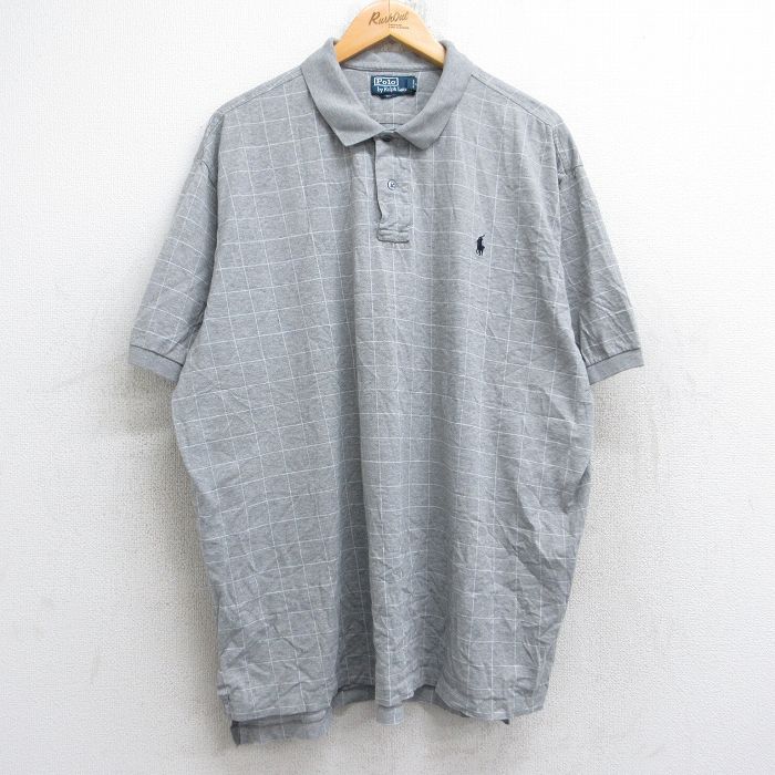 90s USA製 ポロラルフローレン 総柄ポロシャツ XL ヴィンテージ 古着 90年代 USA製 Polo by Ralph Lauren ポロバイラルフローレン