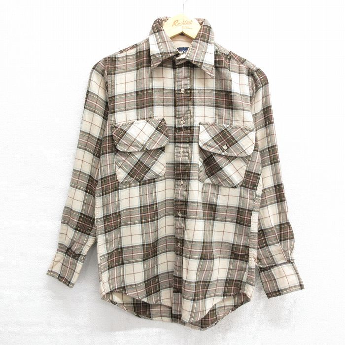 古着通販 S☆古着 GANT 長袖 ウール シャツ メンズ 90年代 90s 古着通販 S☆古着 GANT 長袖 ウール シャツ メンズ 90年代 90s