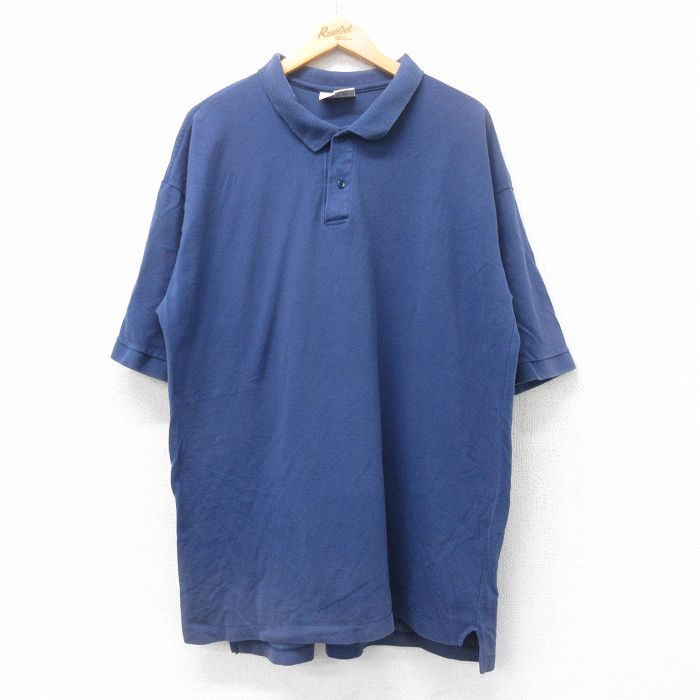 古着通販 XL☆古着 半袖 ポロ シャツ メンズ 90年代 90s 鹿の子