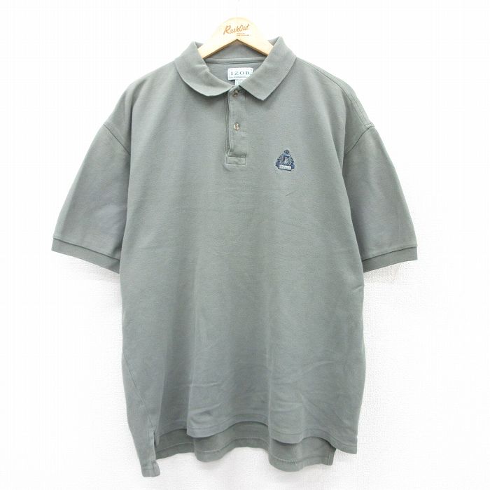 古着通販 XL☆古着 IZOD 半袖 ポロ シャツ メンズ 90年代 90s