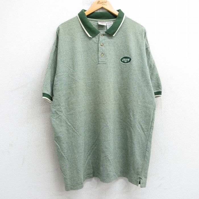 古着通販 XL☆古着 半袖 ポロ シャツ メンズ 90年代 90s NFL