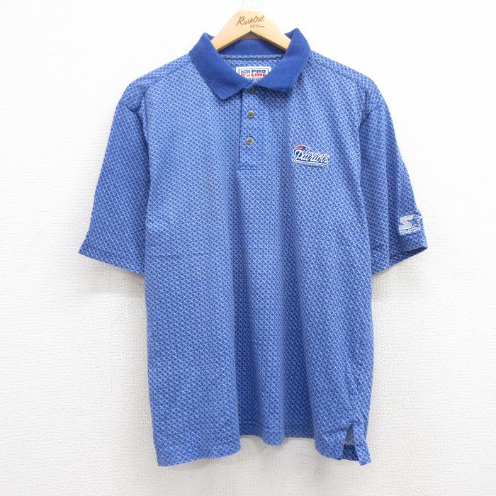 古着通販 L☆古着 スターター 半袖 ポロ シャツ メンズ 00年代 00s NFL