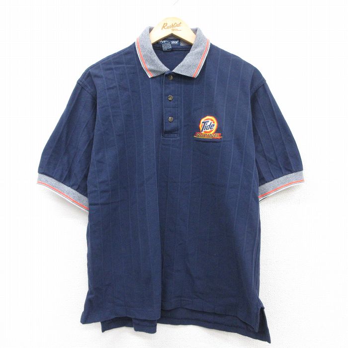 古着通販 XL☆古着 半袖 ポロ シャツ メンズ 90年代 90s Tide