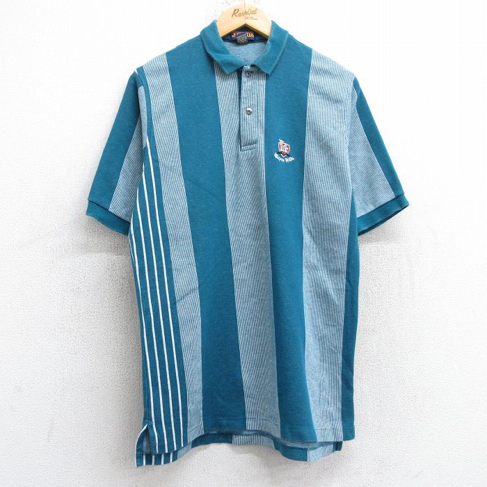 古着通販 L☆古着 半袖 ポロ シャツ メンズ 90年代 90s waye