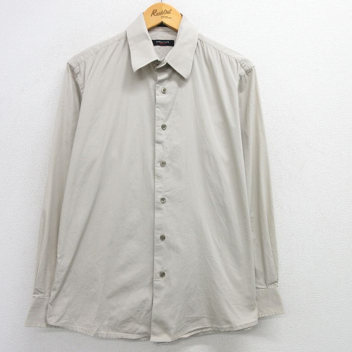 古着通販 L☆古着 STRUCTURE 長袖 シャツ メンズ ベージュ 古着通販 L☆古着 STRUCTURE 長袖 シャツ メンズ ベージュ