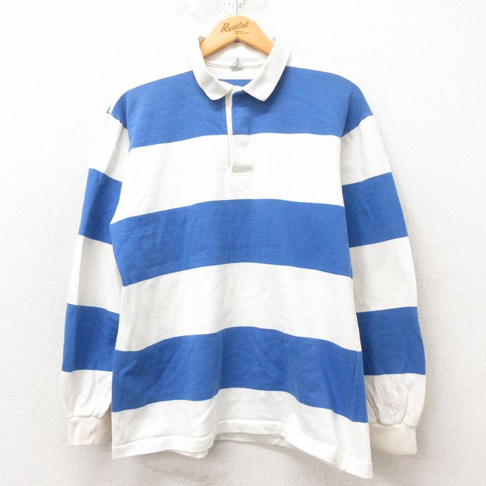 古着通販 M☆古着 長袖 ラガー シャツ メンズ 90年代 90s