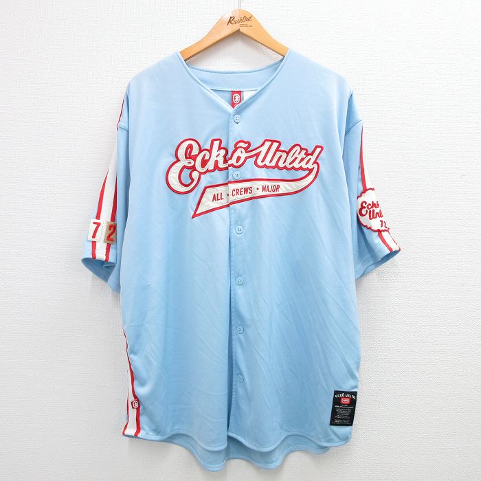 古着通販 XL☆古着 エコー ECKO 半袖 ベースボール シャツ メンズ