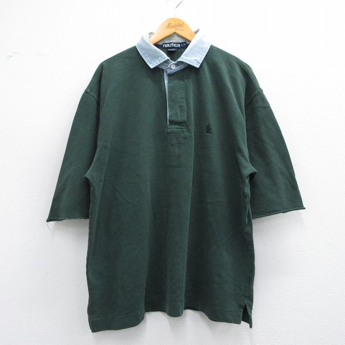 古着通販 XL☆古着 ノーティカ 半袖 ブランド ラガー シャツ