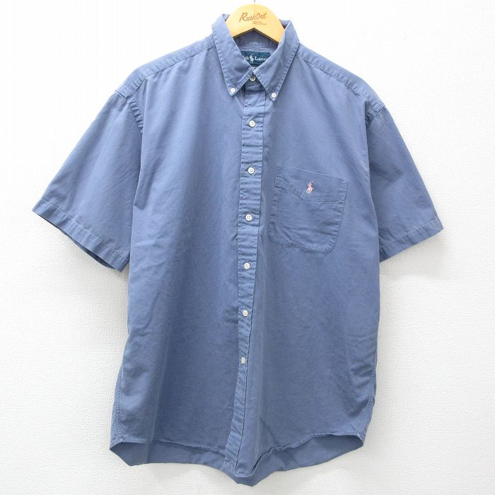 古着通販 XL☆古着 ラルフローレン 半袖 ブランド シャツ メンズ