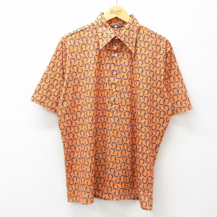 古着通販 XL☆古着 ピューリタン 半袖 シャツ メンズ 80年代 80s