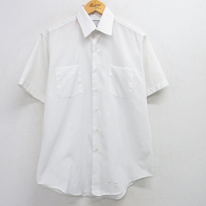 古着通販 L☆古着 シアーズ 半袖 シャツ メンズ 80年代 80s 白