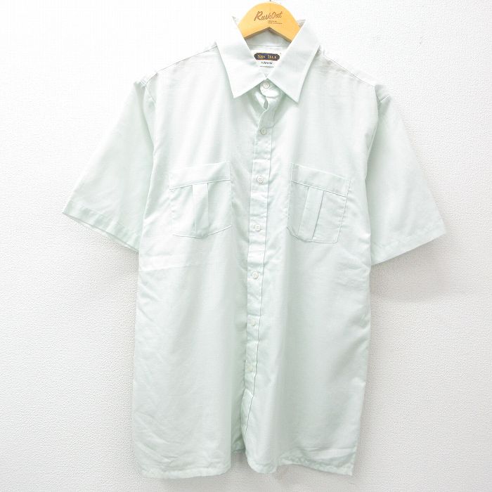 古着通販 L☆古着 アロー 半袖 シャツ メンズ 90年代 90s 薄緑
