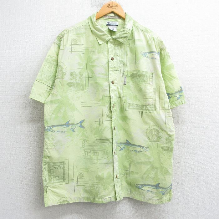 古着通販 XL☆古着 コロンビア 半袖 シャツ メンズ 00年代 00s