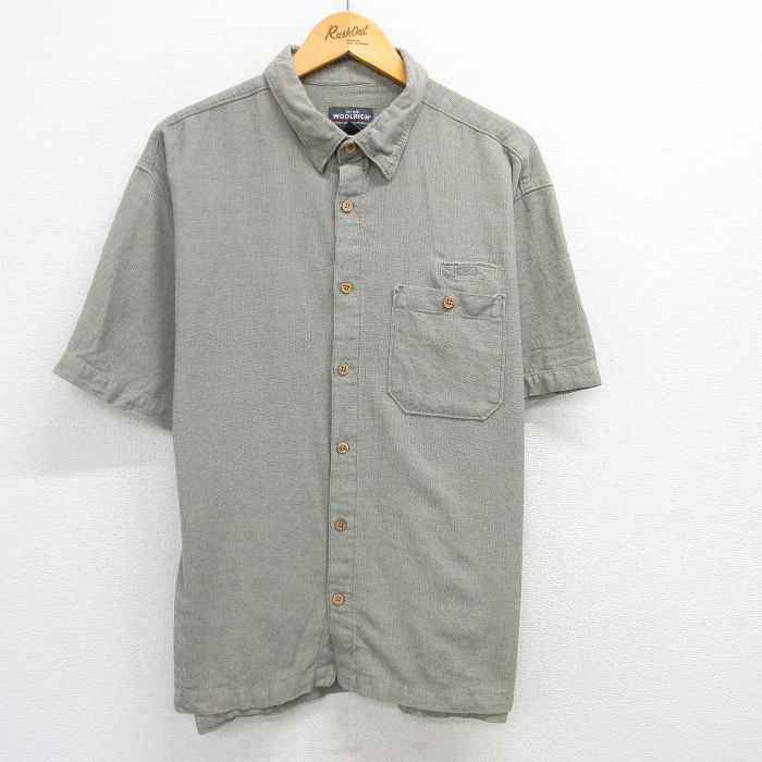 古着通販 XL☆古着 ウールリッチ 半袖 シャツ メンズ 大きい
