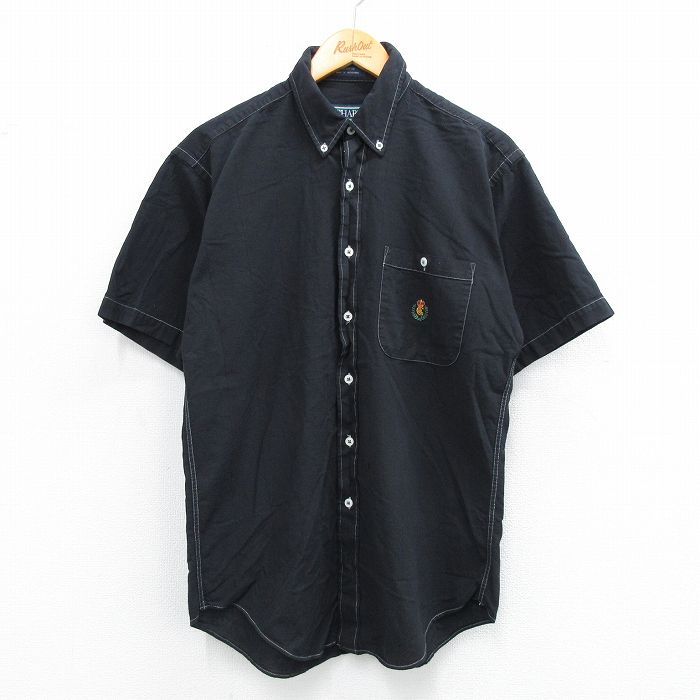 海外古着 チャップス ラルフローレン 配色 ロゴ 半袖 切替 BDシャツ XL 海外古着 チャップス ラルフローレン 配色 ロゴ 半袖 切替 BD