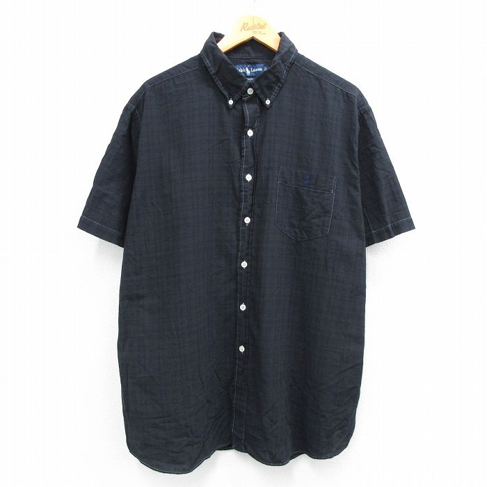 古着通販 XL☆古着 ラルフローレン 半袖 ブランド シャツ メンズ