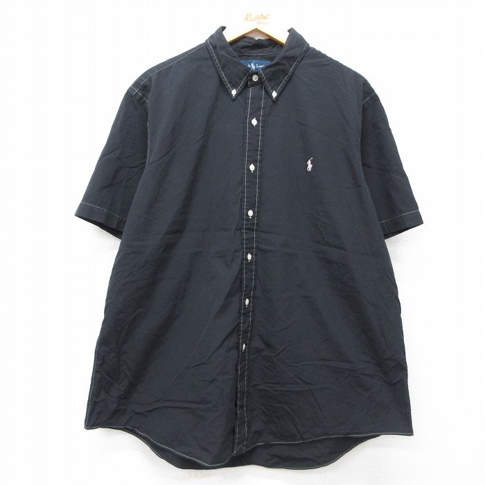 古着通販 XL☆古着 ラルフローレン 半袖 ブランド シャツ メンズ