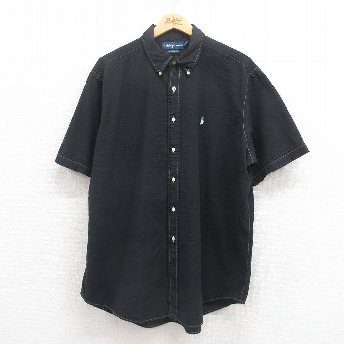 古着通販 XL☆古着 ラルフローレン 半袖 ブランド シャツ メンズ