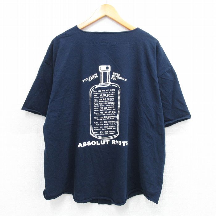 古着通販 XL☆古着 半袖 ベースボール シャツ メンズ 90年代 90s
